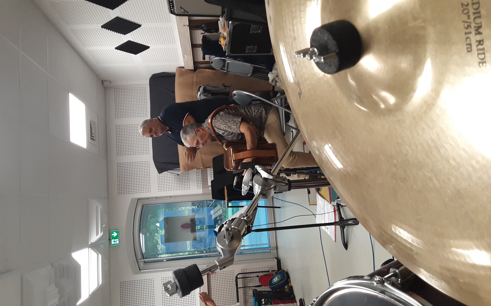 Pascal Lamige et JC en studio